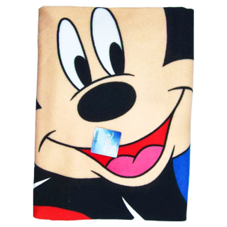 MICKEY MOUSE 米奇浴巾, 72*145公分 超細纖維, 直條米奇, 1條