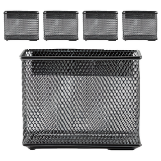 妃妃嚴選 磁吸收納盒 黑色-中號, 5個