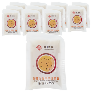 陳稼莊 有機百香果果汁蒟蒻 (20公克X12包), 240g, 1袋