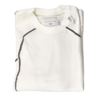 BOHRHOO 三針五線功能T恤 57%聚酯纖維 43%棉, S, 白