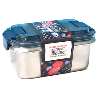 316不鏽鋼保鮮盒 便當盒, 密封防漏, 升級加厚, 多尺寸可選, 1個