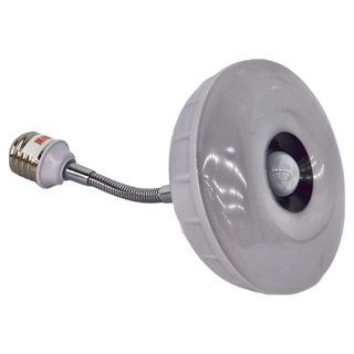 明沛 LED雙功能紅外線感應燈 + 小夜燈 E27彎管款, 7W, 360度旋轉軟管, 白光, 1個