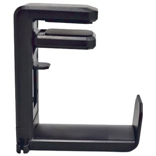 peripower 桌邊夾頭戴型耳機架, 360° 旋轉, 耳機線夾設計, 適用多種桌型板材, MO-02, 黑色, 1個