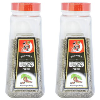 元泰碩宴 黑胡椒粗粒, 400g, 2瓶