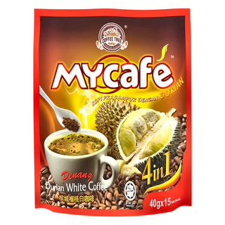 COFFEE TREE 咖啡樹 檳城白咖啡 四合一 榴槤風味 600g, 40g, 15包, 1袋