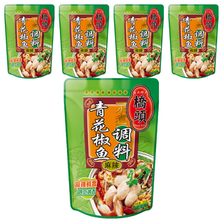 橋頭 青花椒魚調味料 麻辣, 200g, 5包