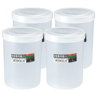 YI SHUIN 亞晨 保鮮萬用罐 (大), 11.3 x 11.3 x 15.2cm, 4個