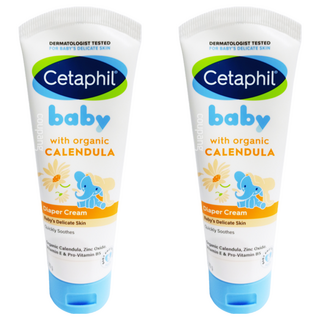 Cetaphil 舒特膚 Baby 舒緩護膚膏 屁屁膏，有機金盞花，舒緩修護，葵花子油和蜂蠟，深層滋養, 70g, 2條