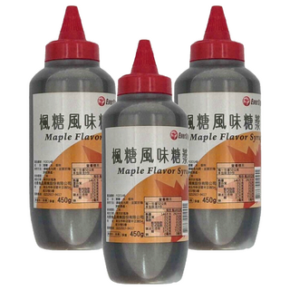 EverStyle 柏泰 楓糖風味糖漿, 450g, 3瓶
