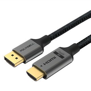 POLYWELL 寶利威爾 DP轉HDMI 4K60Hz 影音傳輸線 PW15-W46, 1條