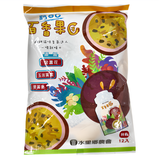 水里鄉農會 百香果蒟蒻果凍 12入, 18g, 1袋