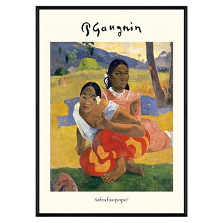 菠蘿選畫所 保羅・高更 你何時結婚?I AVAR3448B, 黑色