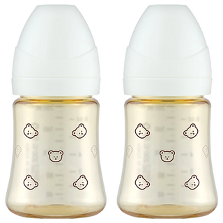 GROSMIMI Dotgom PPSU 奶瓶 200ml 白色, 2個