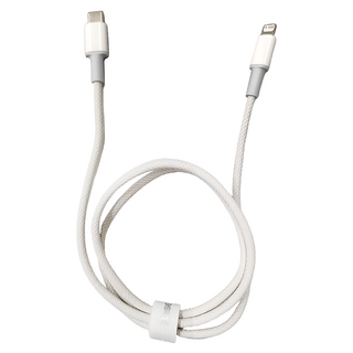 Baseus 倍思 PD高密編織快充線 Type-C to iP, 20W功率輸出, 480Mbps, 1m, 白色, 1條