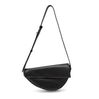 St Scott 半月斜背包 PBK599，黑色，時尚簡約，可調節背帶，輕巧耐用, 30 x 8 x 16cm