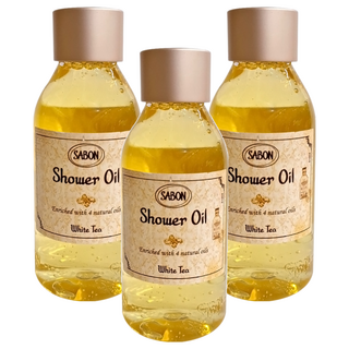 SABON 國際航空版 白茶沐浴油, 100ml, 3件