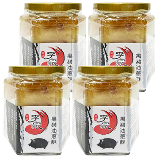 軒香 李家 黑豬油蔥酥, 230g, 4罐