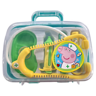 HTI Peppa Pig 粉紅豬小妹 醫護小組, 含精緻醫生袋, 內含五種工具, 角色扮演, 1組