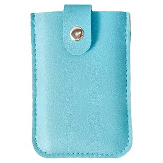 抽拉式卡片夾 PVC材質 26g重量, 11 x 8cm, 藍色