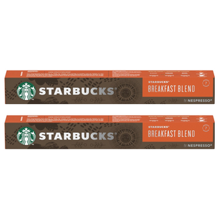 STARBUCKS 星巴克 早餐綜合咖啡膠囊 Nespresso 咖啡機專用, 5.6g, 10顆, 2盒