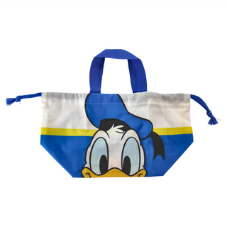 Skater 束口式便當袋收納袋, 1個, 唐老鴨