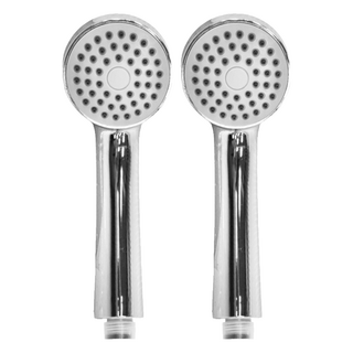 LEADER 麗達 單段TPR軟膠孔蓮蓬頭 7.5 x 2 x 21cm 100g, 銀色, 2個