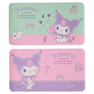 Sanrio 三麗鷗 酷洛米多功能易潔餐塾2件組 KU-PM01, 糖果, 39 x 22 x 0.2cm, 1組
