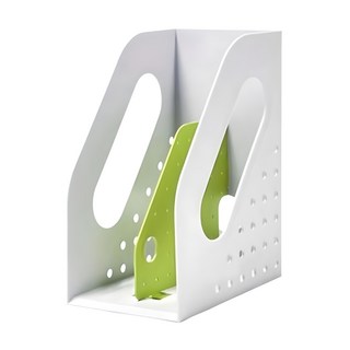 SYSmAX 雙格桌面多功能盒 33105, 1個, 綠色 + 象牙白