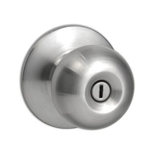 喇叭鎖/浴廁鎖, 無鑰匙, 60mm, 銀色, 1組