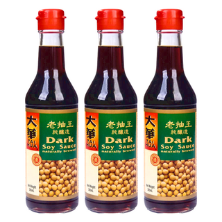 大華醬油 老抽王 特級純釀造 305ml, 3瓶