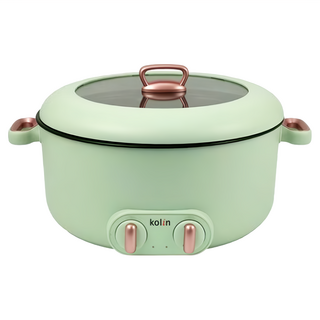 Kolin 歌林 日式雙溫控鴛鴦電火鍋 KHL-UD502E 384 x 328 x 206mm 淺墨綠 2450g 5L, 384mm, 1個