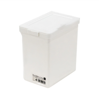 Sanada Seiko 純白附蓋直立型收納盒 Set 3個, 尺寸: 寬10cm深15cm高16cm, 容量: 1.8L, L8098, 1組