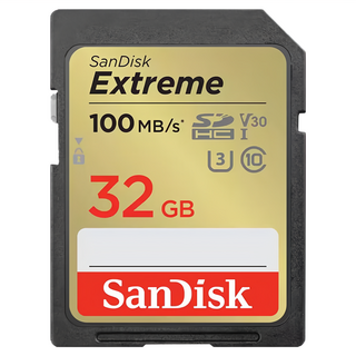 SanDisk 晟碟 Extreme SDHC 記憶卡, 32GB, 1個