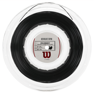 Wilson Revolve Spin 網球線 五角 WRZ957000 100g, 黑色, 16/1.30, 1個