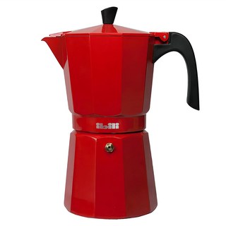 ibili Bahia義式摩卡壺 鋁製 90ml, 紅色, 1個