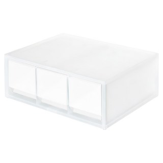 kapamax 2-WAY多功能收納盒, 霧白色, 3層