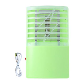 新錸家居 三用LED電擊式捕蚊燈標配組 附USB電源線 USB充電/電池 綠色, 2016-1