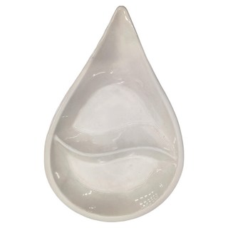 TATUNG 大同磁器 象牙強化 12.5吋 水滴二格盤, 象牙白, 1個