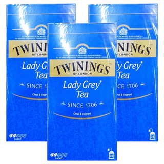 TWININGS 唐寧茶 仕女伯爵茶 散茶 100g 黑茶混合 注入橙子 檸檬和柑橘味, 2g, 25包, 3盒