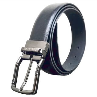 ZACHARY 全牛皮皮帶，高級全牛皮帶身，鋅合金帶頭, 帶頭8.2 x 4.2 x 1.8cm + 帶身3.5 x 115~125cm, CY8963