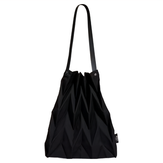 PAVI studio 褶皺肩背包, 42 x 40cm + 背帶32cm, 黑色