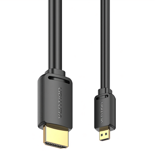 VEnTIOn 威迅 HDMI-C公-HDMI-A公 4K高清傳輸線 - 鍍金接孔, 抗氧化, 防生鏽, 1m, 1條
