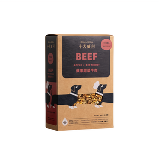Doggy Willie 小犬威利 犬用凍乾主食, 蘋果甜菜牛肉, 200g, 1盒