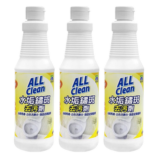 do it 多益得 ALL Clean 水垢鏽斑去污劑 浴室馬桶清潔劑 白色洗臉台適用, 500g, 3瓶