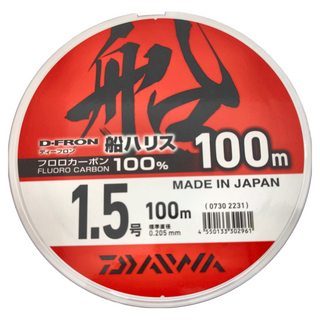 DAIWA D-FRON FUNE HARISU 100m 釣線, 1.5號, 1捲