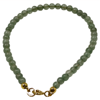 RADIANT STAR 璀璨之星 玉石 青山碧綠葡萄石串珠手環 2KTL6910005500, 綠色