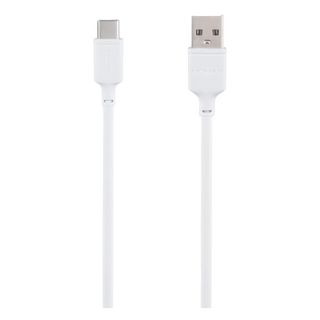 MOMAX Zero Type-C 連接線 Type-C to USB A 3A大電流 柔軟好用 快速充電, 0.3m, 白色, 1條