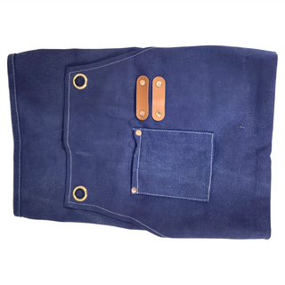 卡特屋 日系成人工作圍裙，多種顏色版型可選，耐磨防油防水塗層, 牛仔藍, 1件