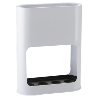 落地加高四格置物收納雨傘架, 22 x 9 x 28cm, 白色, 1個