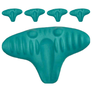 E.dot 頸椎肩膀指壓按摩枕 高密度PU記憶棉, 20.5 x 17 x 10cm, 青色, 5個